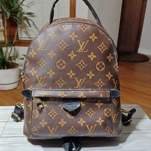 BROWN LV LOGO BACKPACK
